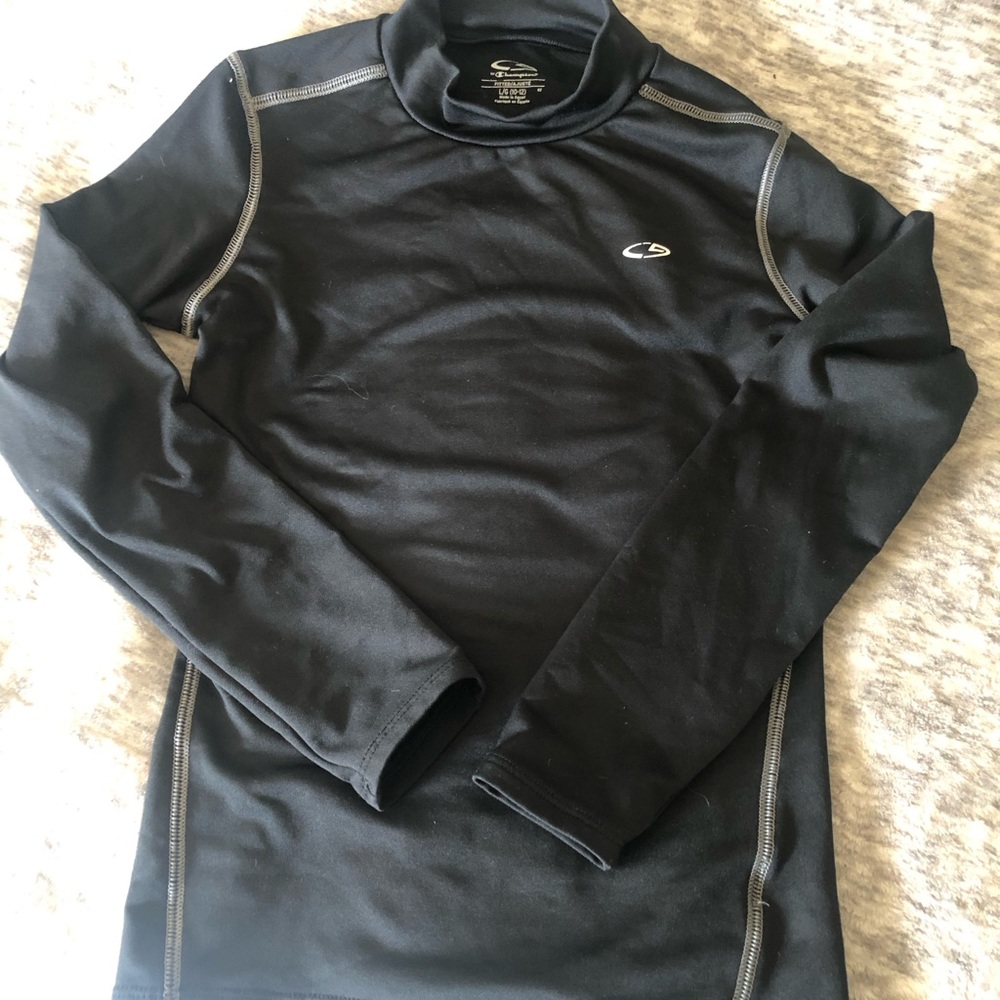 Champion black kids athletic shirt. Large 10/12